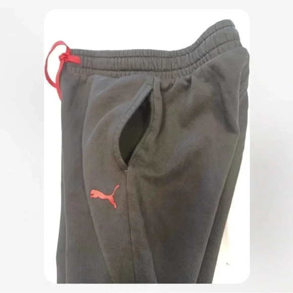 Puma Jogging Sweat Pants Black Size Large - Picture 6 of 8